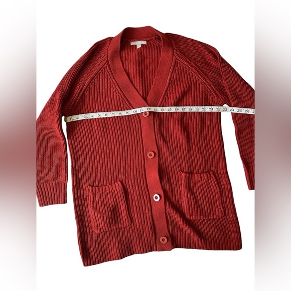 Woman Within Plus Size Button-Front Shaker
Cardigan Red Orchard Size 18/20 L - Picture 7 of 10